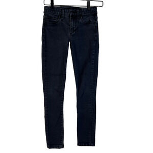 Joe's Womens Skinny Jeans Black Stretch Charcoal Wash Denim Pockets Comfort 24